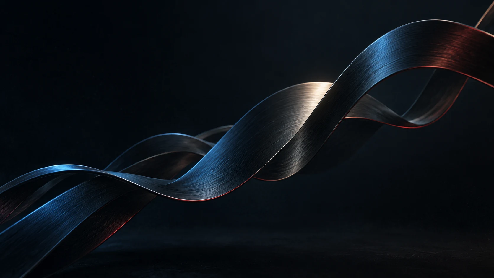 Abstract blue and crimson broadcast waves